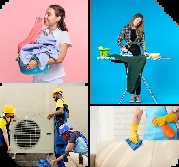 Clean homes and fresh clothes services